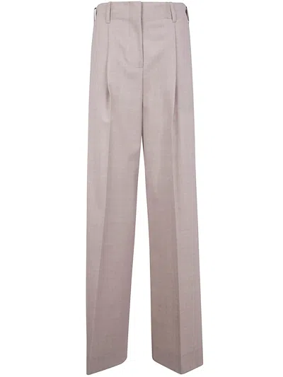 P.a.r.o.s.h Parosh Wide Leg Troseurs In Neutral