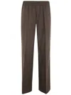 P.a.r.o.s.h Wide Leg Trouser In Brown