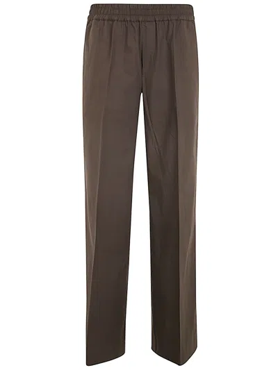 P.a.r.o.s.h Wide Leg Trouser In Brown