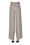 P.a.r.o.s.h Wide Leg Trousers In Gray