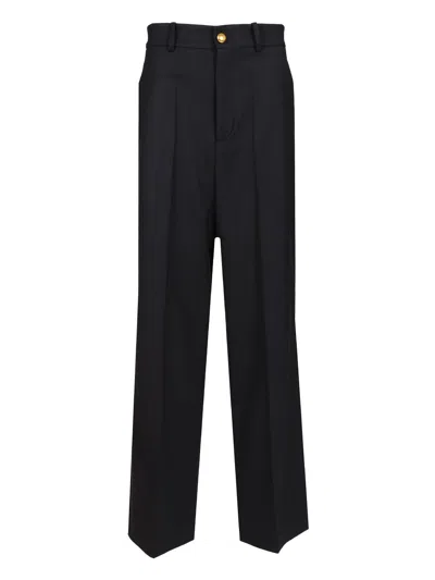 P.A.R.O.S.H WIDE-LEG TROUSERS BLUE