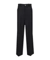 P.a.r.o.s.h Patch-pockets Virgin Wool-blend Trousers In Blue