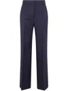 P.a.r.o.s.h . Straight Leg Tailored Trousers In Blue