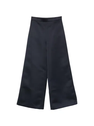 P.a.r.o.s.h Wide-leg Trousers In Blue