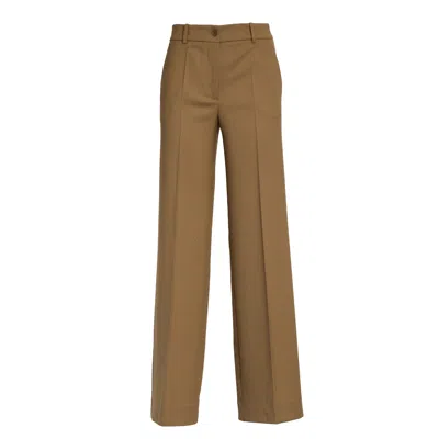 P.a.r.o.s.h Wide Leg Trousers In Brown