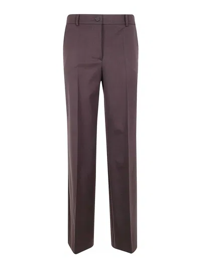 P.a.r.o.s.h Wide Leg Trousers In Brown