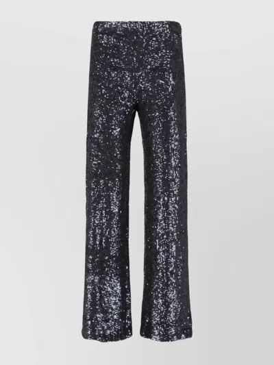 P.A.R.O.S.H WIDE LEG TROUSERS SEQUIN DETAIL