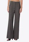 P.a.r.o.s.h . Chestnut-coloured Wool Blend Trousers In Gray