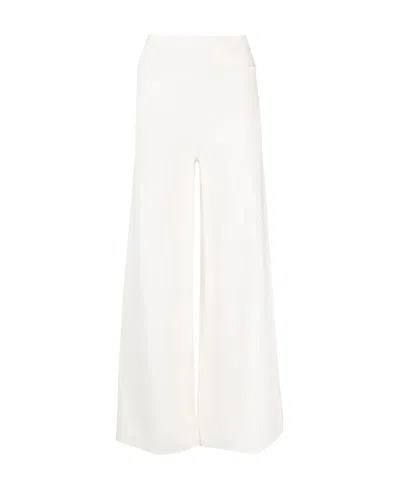 P.a.r.o.s.h Wide-legged Casual Pants In White