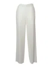 P.a.r.o.s.h Logo Straight Casual Pants In Bianco