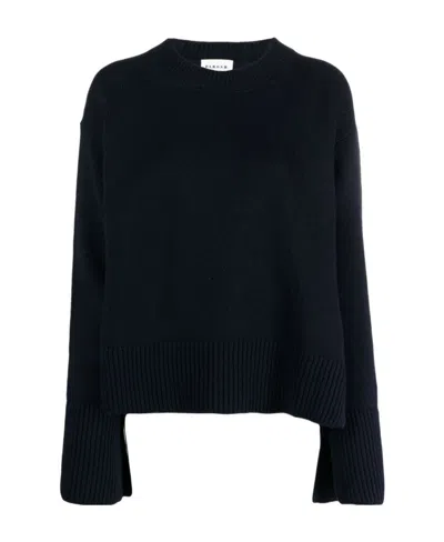 P.a.r.o.s.h Wide-sleeve Wool Jumper In Black