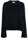 P.a.r.o.s.h Ribbed-detail Wool Jumper In Blue