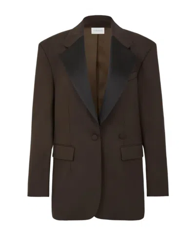 P.a.r.o.s.h Wide-lapel Blazer In Brown