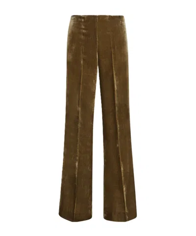 P.a.r.o.s.h Wide-leg Casual Trousers In Burgundy