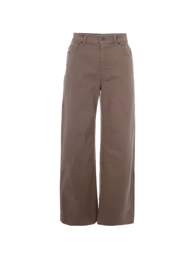 P.a.r.o.s.h Parosh Wide-leg Cotton Trousers In Green