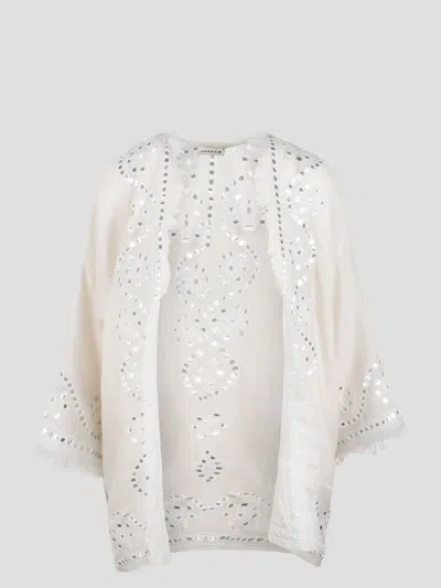 P.a.r.o.s.h Within Embroidered Cardigan In White