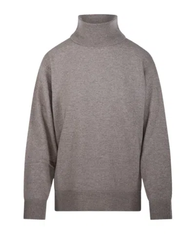 P.a.r.o.s.h . Without Turtleneck Knitted Sweater In Gray