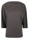 P.a.r.o.s.h Women's 3/4 Sleeves Blouse In Brown