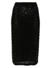 P.a.r.o.s.h Beaded Skirt In 013 Nero