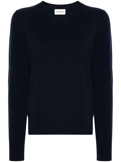 P.a.r.o.s.h Parosh Women Blue Cotton Sweater In Black