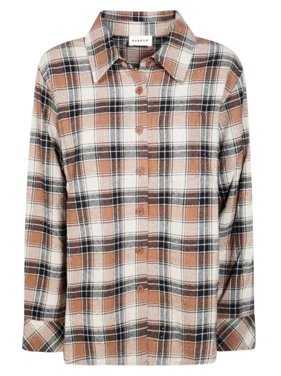 P.a.r.o.s.h Parosh Women's Cotton Fantasia Shirt In Marrone