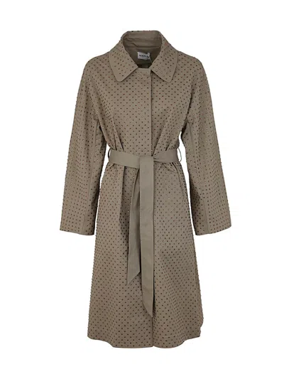 P.a.r.o.s.h Women's Cotton Trench Coat In Brown