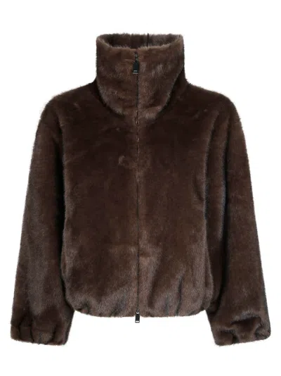 P.a.r.o.s.h Parosh Women's Eco Faux Fur Jacket In Marrone