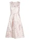 P.a.r.o.s.h Brocade-effect Patterned-jacquard Dress In Orange