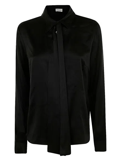 P.A.R.O.S.H WOMEN'S SILK SHIRT WITH RIBBON