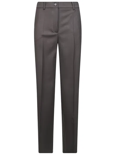 P.a.r.o.s.h Parosh Women's Stretch Wool Blend Trousers In Brown