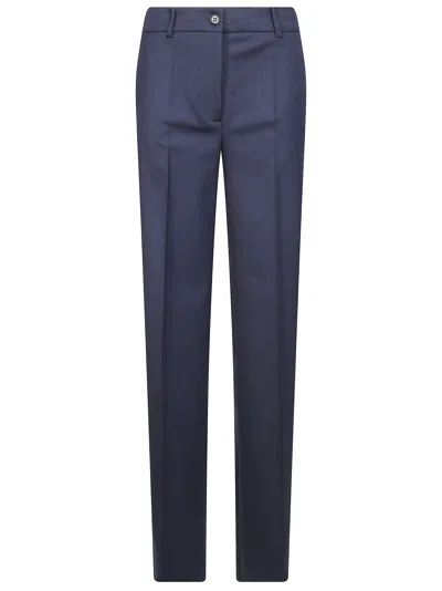 P.a.r.o.s.h Sallia Pressed-crease Trousers In Blue