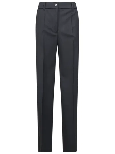 P.a.r.o.s.h Sallia Pressed-crease Trousers In Gray