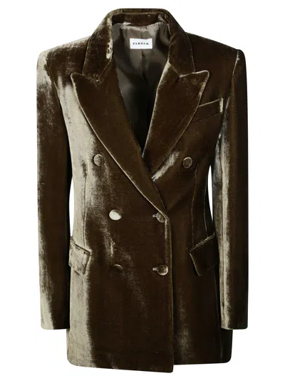 P.a.r.o.s.h Parosh Women's Velluto Viscose-silk Jacket In Beige