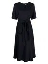 P.a.r.o.s.h Parosh Short Sleeves Crew Neck Chemisier Dress In 012