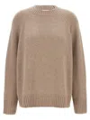 P.a.r.o.s.h Fine-knit Cashmere Sweatshirt In Beige
