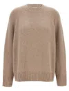 P.a.r.o.s.h Fine-knit Cashmere Sweatshirt In Beige