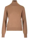 P.a.r.o.s.h Wool And Cashmere Turtleneck Knitwear Brown