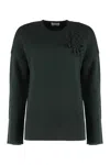P.a.r.o.s.h Parosh Wool-blend Crew-neck Sweater In Green