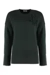 P.a.r.o.s.h Parosh Wool-blend Crew-neck Sweater In Green