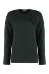 P.a.r.o.s.h Parosh Wool-blend Crew-neck Sweater In Green