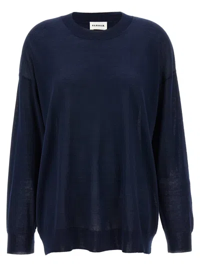 P.a.r.o.s.h . Wool Blend Crew-neck Sweater In Navy