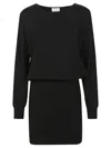 P.a.r.o.s.h Wool Blend Knit Midi Dress With Ribbed Detailing In Animal Print