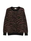 P.a.r.o.s.h Zebra-pattern Wool Sweater In Multi