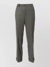 P.a.r.o.s.h . Tailored Virgin Wool-blend Trousers In Grey