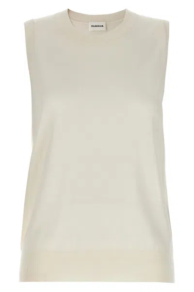 P.a.r.o.s.h . Wool Blend Vest In White