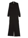 P.a.r.o.s.h Wool-cashmere Blend Jumpsuit In Black