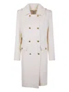 P.a.r.o.s.h Wool Cloth Coat In Neutral