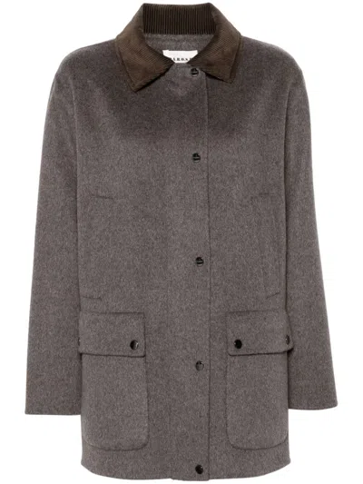 P.a.r.o.s.h Wool Coat In Brown