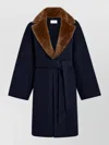 P.a.r.o.s.h Wool Fitted Jacket In Blue