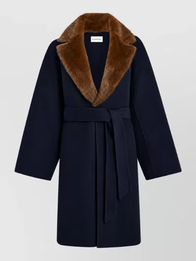 P.a.r.o.s.h Wool Fitted Jacket In Blue